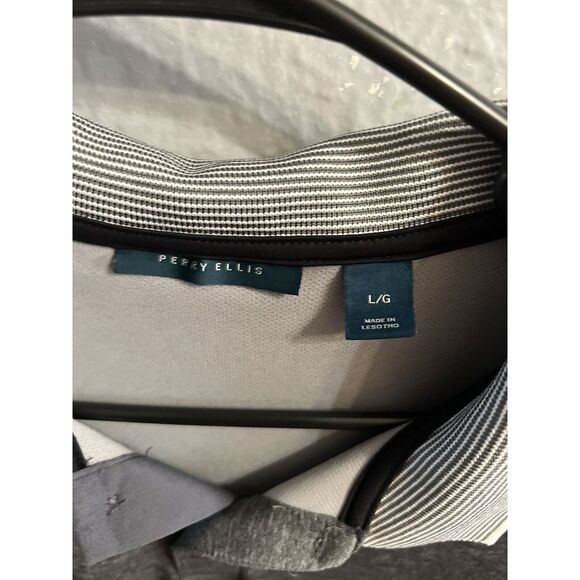 Perry Ellis Polo‎ Shirt Men's Size Charcoal Gray Golf - Picture 6 of 6